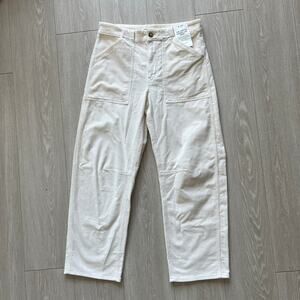 Madewell The Darted Barrel Leg Utility Pant In Corduroy 26 Vintage Canvas